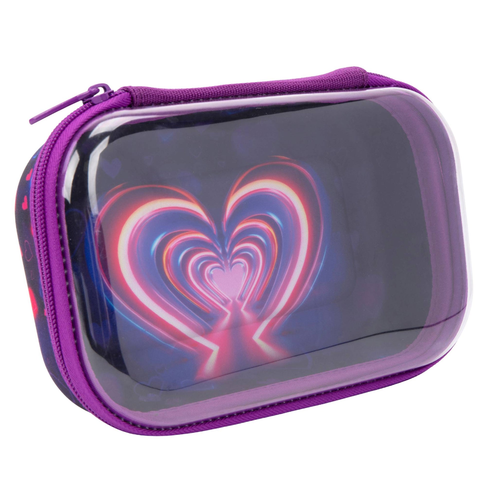 קלמר Neon Heart קשיחה Zipit