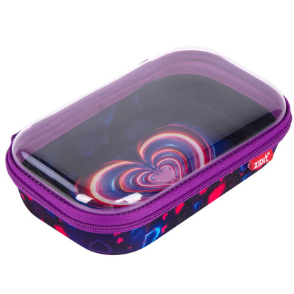 קלמר Neon Heart קשיחה Zipit