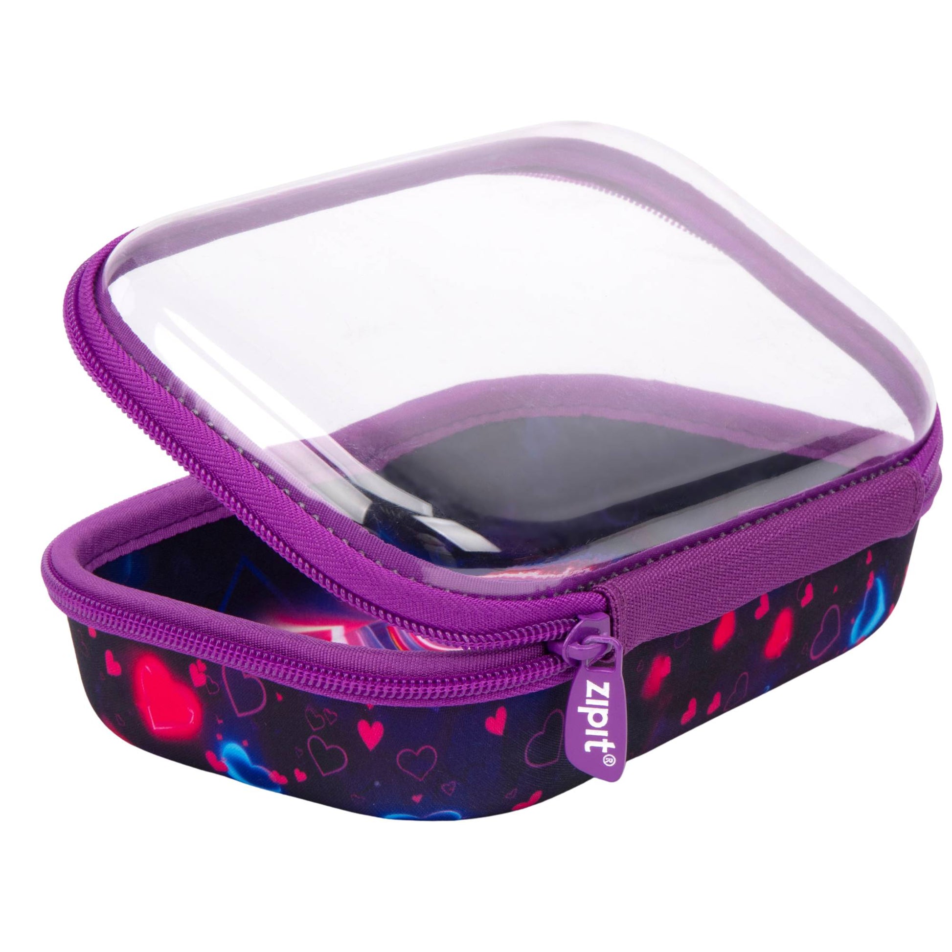 קלמר Neon Heart קשיחה Zipit