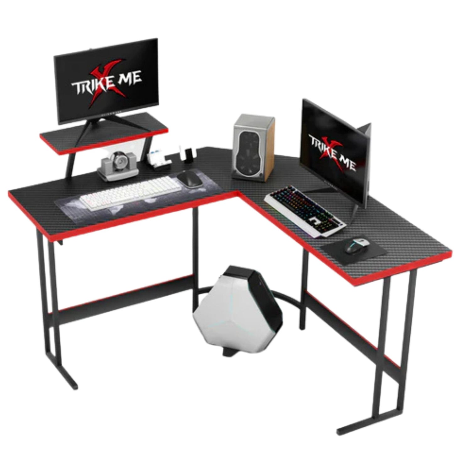 שולחן גיימינג בצורת L דגם Xtrike Me DK-04
