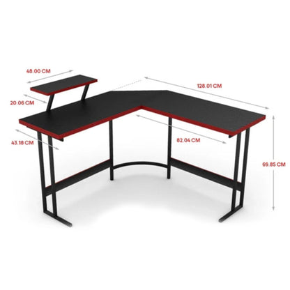שולחן גיימינג בצורת L דגם Xtrike Me DK-04