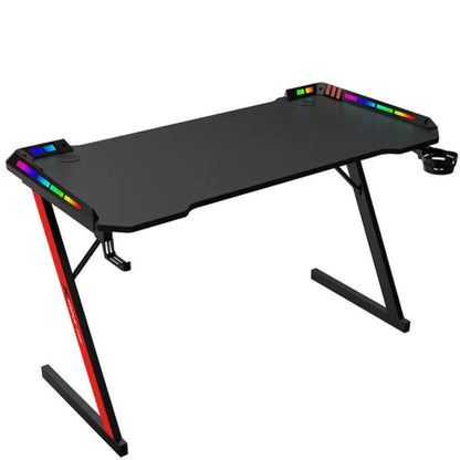 שולחן גיימינג עם תאורת RGB אורך 110 ס"מ דגם Xtrike Me DK-05