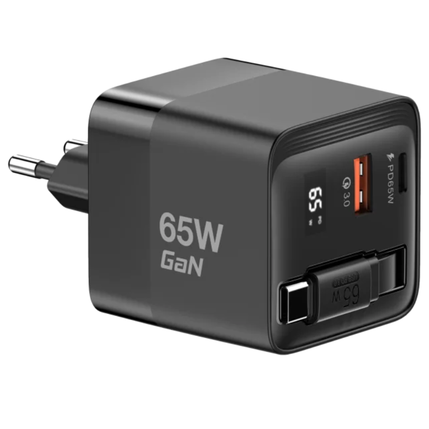 מטען קיר עם כבל נשלף MWC65RC מבית MIRACASE