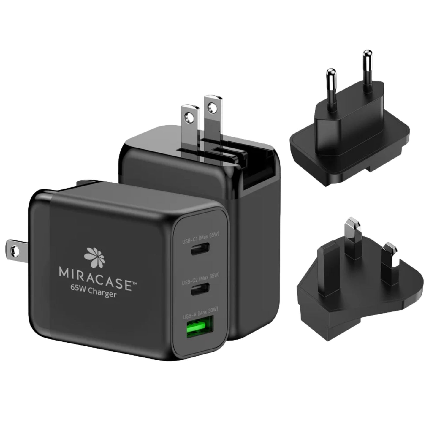 מטען קיר אוניברסלי מהיר דגם MWC65U Miracase שחור