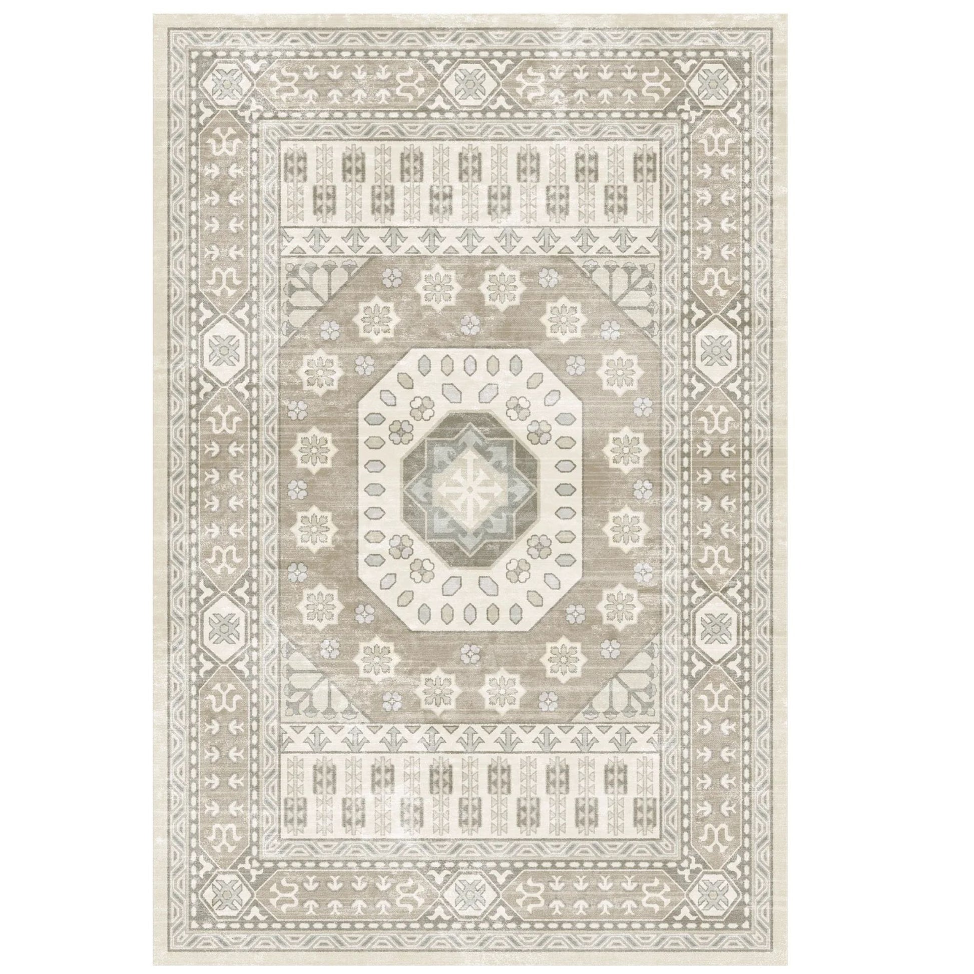 שטיח Stone Mosaic של Buona Casa בגודל 170*120 ס"מ, המעניק שילוב מושלם של עיצוב בהשראת הטבע ונוכחות מרשימה בחללי מגורים ממוצעים.
