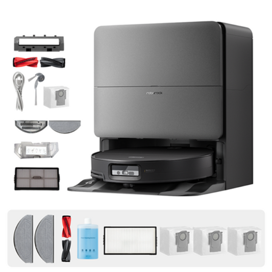 "ערכת אביזרים מקורית ל-Roborock Saros 20 Sonic, המבטיחה שמירה על עוצמת השאיבה ואיכות השטיפה של השואב הרובוטי לאורך זמן.