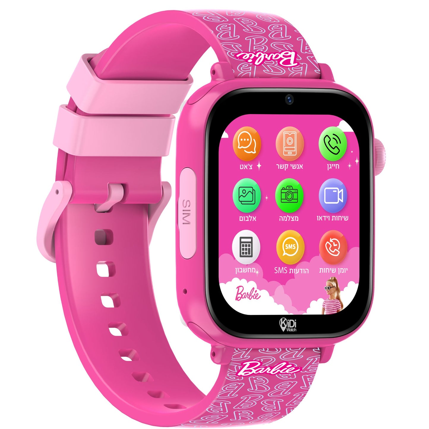 שעון חכם לילדים KidiWatch Friends Barbie (2026) 4G שנה אחריות ע"י היבואן הרשמי