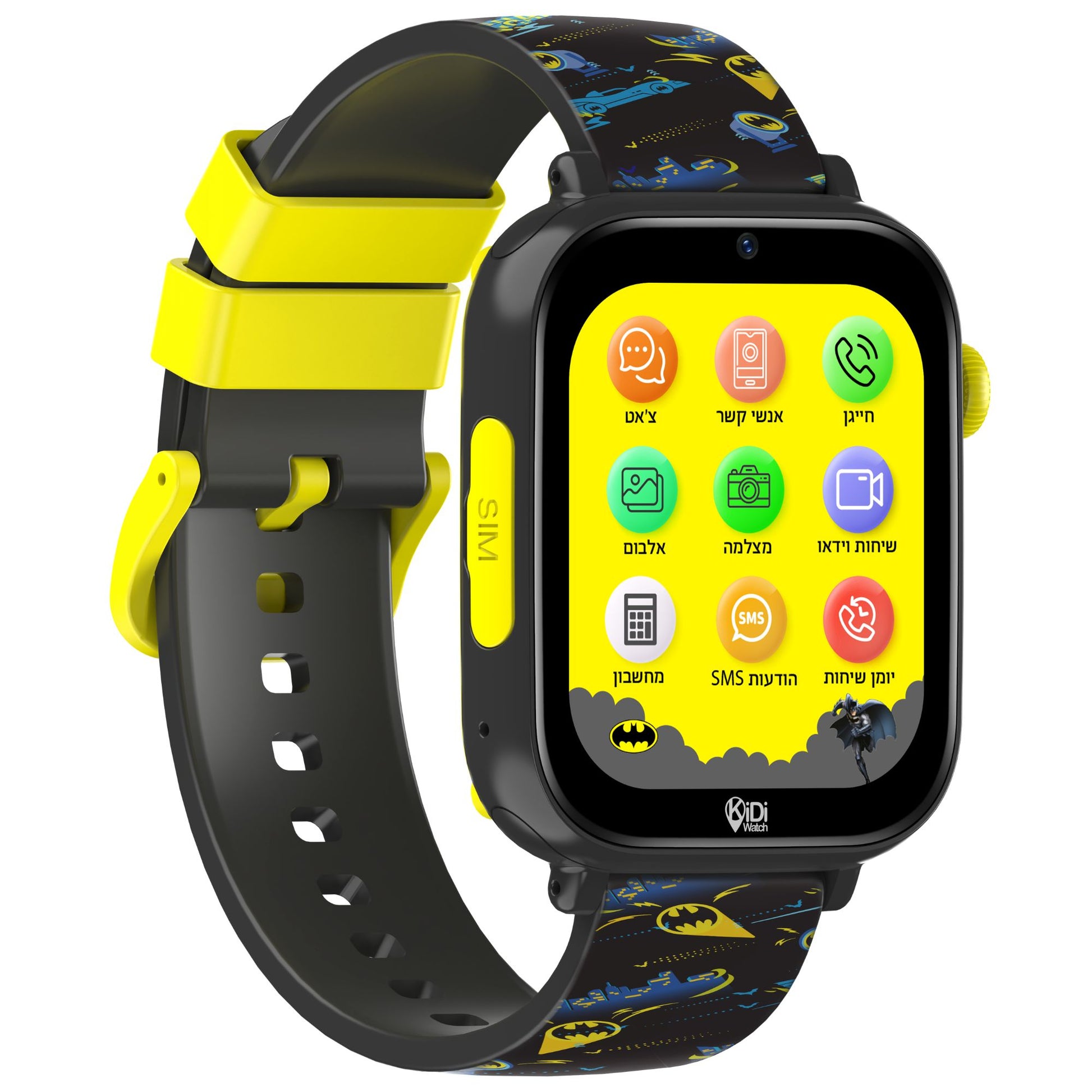 שעון חכם לילדים KidiWatch Friends  Batman (2026) 4G שנה אחריות ע"י היבואן הרשמי