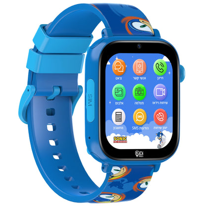 שעון חכם לילדים KidiWatch Friends Sonic (2026) 4G שנה אחריות ע"י היבואן הרשמי