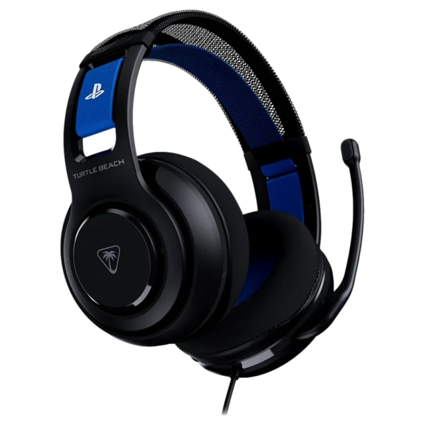אוזניות גיימינג חוטיות Turtle Beach Atlas 200 בצבע שחור, המשלבות סאונד עוצמתי ועמידות גבוהה בעיצוב קלאסי שעבר אופטימיזציה מלאה עבור קונסולות PS4 ו-PS5.