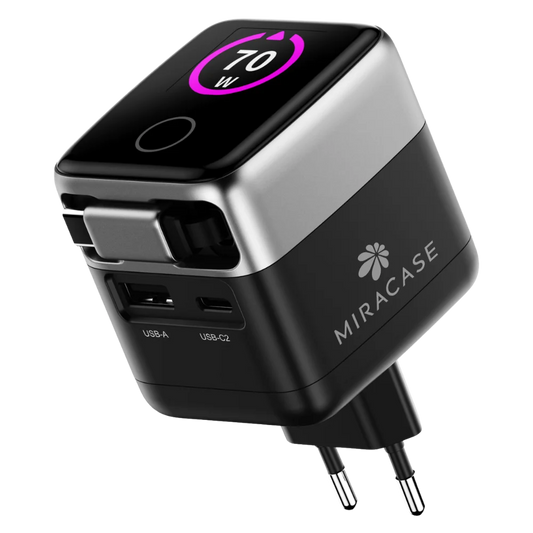 מטען קיר 70W עם כבל USB-C דגם MWC70RC Miracase