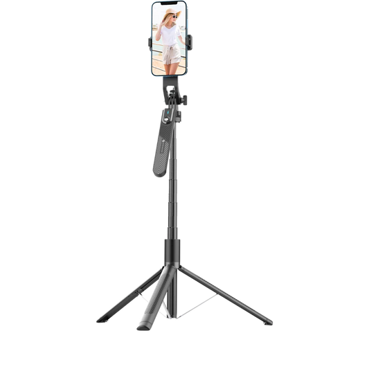 "מוט הסלפי האוניברסלי Miracase MWSS650 הוא אביזר צילום רב-תכליתי וחכם, המשלב בין מוט סלפי יציב לבין חצובה מובנית, כדי להבטיח שכל תמונה או סרטון ייראו מקצועיים ובזווית המושלמת.