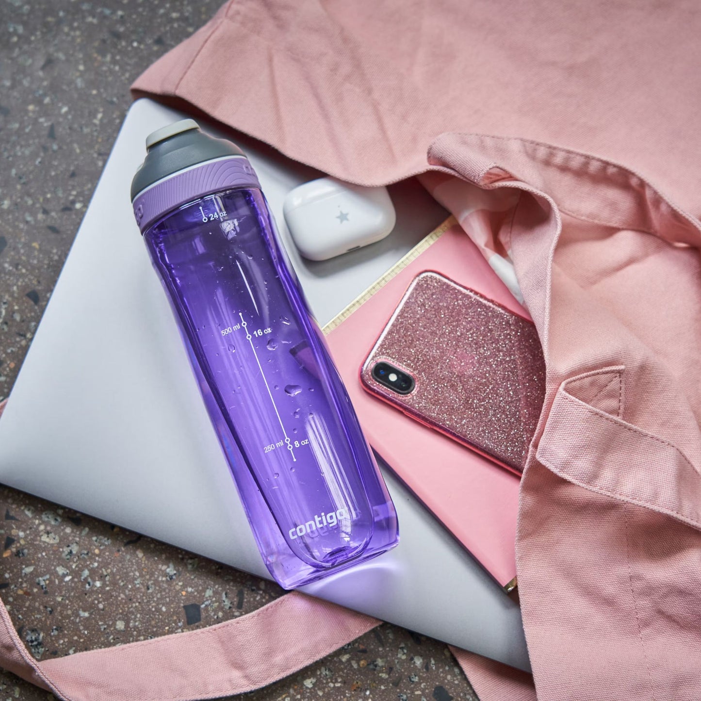 בקבוק שתייה 720מ"ל Contigo Autoseal Cortland סגול