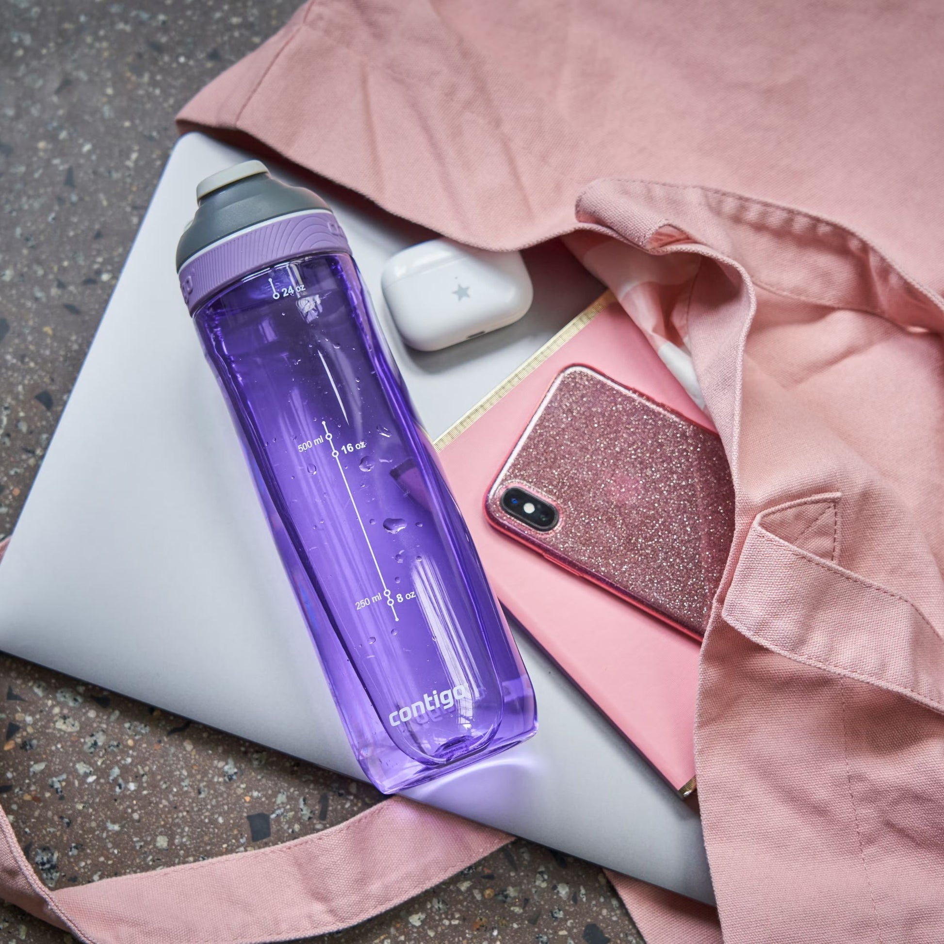 בקבוק שתייה 720מ"ל Contigo Autoseal Cortland סגול