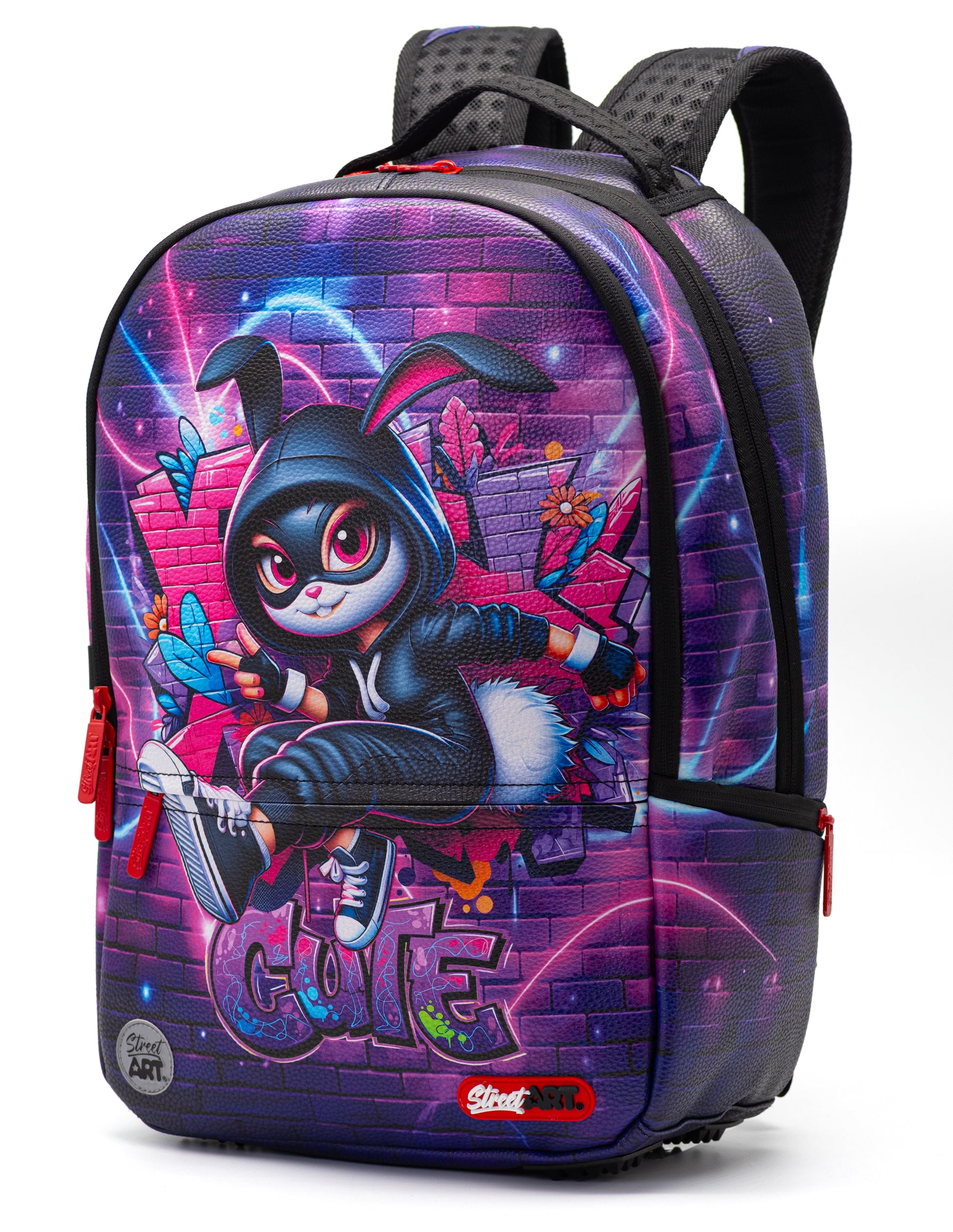 תיק גב Purple Bunny Street Art Pu