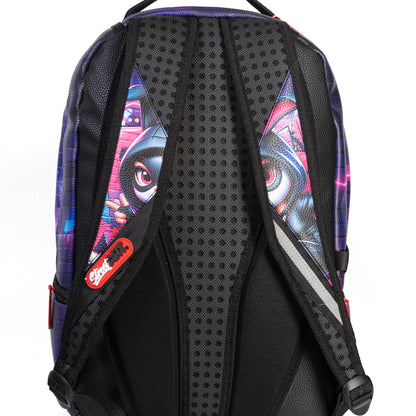 תיק גב Purple Bunny Street Art Pu
