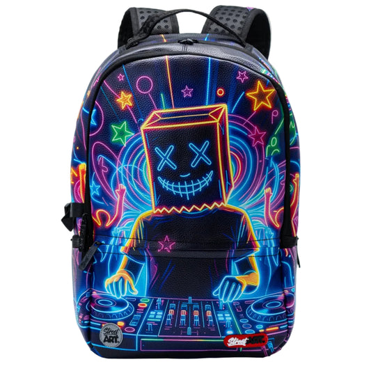 תיק גב DJ NEON STREET ART PU