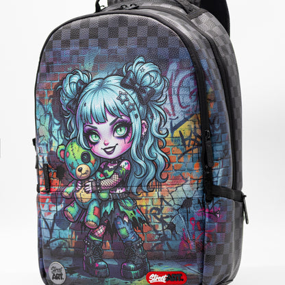 תיק גב Gothic Girl Street Art Pu