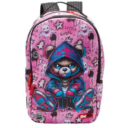 תיק גב Pink Bear Street Art Pu