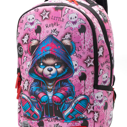 תיק גב Pink Bear Street Art Pu
