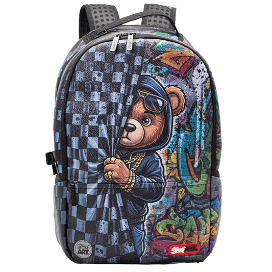 תיק גב Curtain Bear Street Art Pu