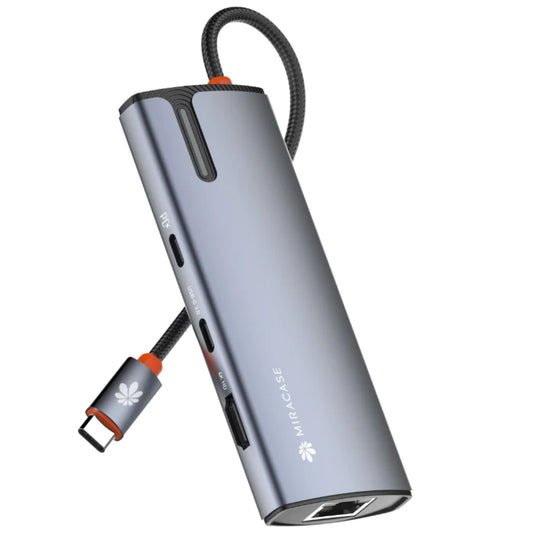 מפצל USB-C רב-שימושי 8 ב-1 דגם Miracase MHUB530