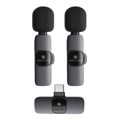 מיקרופון דש אלחוטי כפול דגם MWMC550 מבית MIRACASE