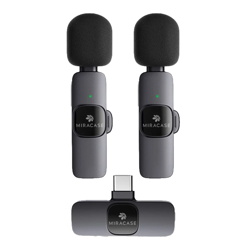 מיקרופון דש אלחוטי כפול דגם MWMC550 מבית MIRACASE