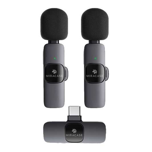 מיקרופון דש אלחוטי כפול דגם MWMC550 מבית MIRACASE