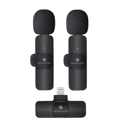 מיקרופון דש אלחוטי כפול MIRACASE MWML650