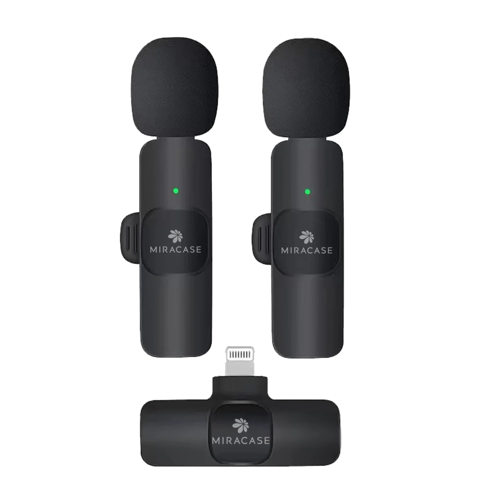 מיקרופון דש אלחוטי כפול MIRACASE MWML650
