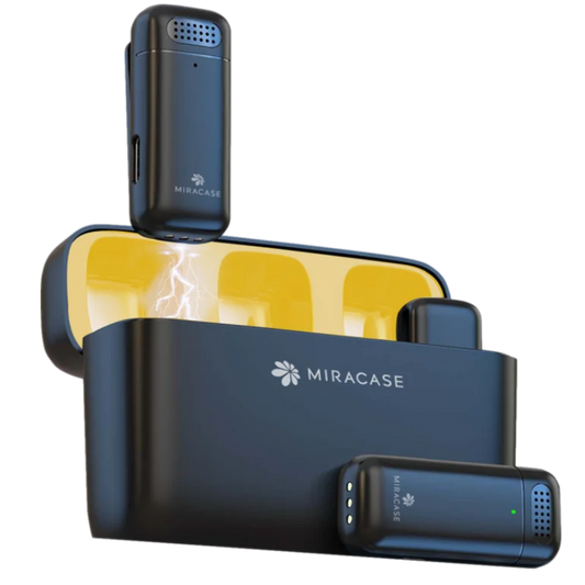 מיקרופון הדש האלחוטי הכפול Miracase MWMC750 הוא פתרון סאונד מקצועי ונייד בחיבור Type-C, המעניק ליוצרי תוכן, בלוגרים ומרצים איכות הקלטה צלולה וחופש תנועה מוחלט.