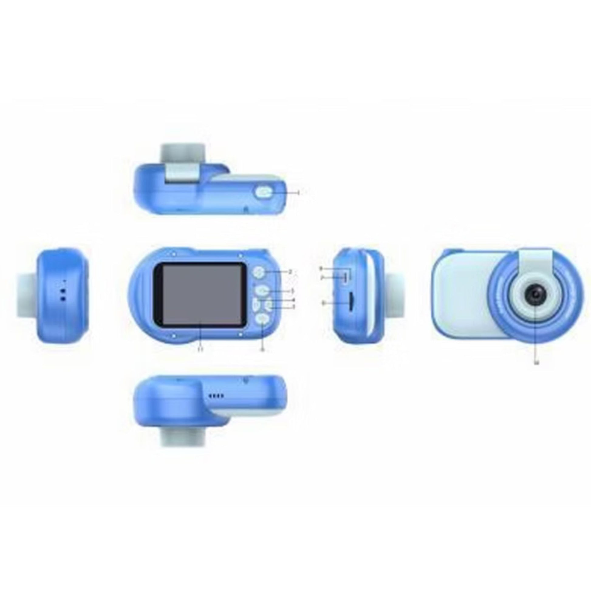 מצלמת ילדים מיני דיגיטלית PicPoc 8065 Dinosaur כחול