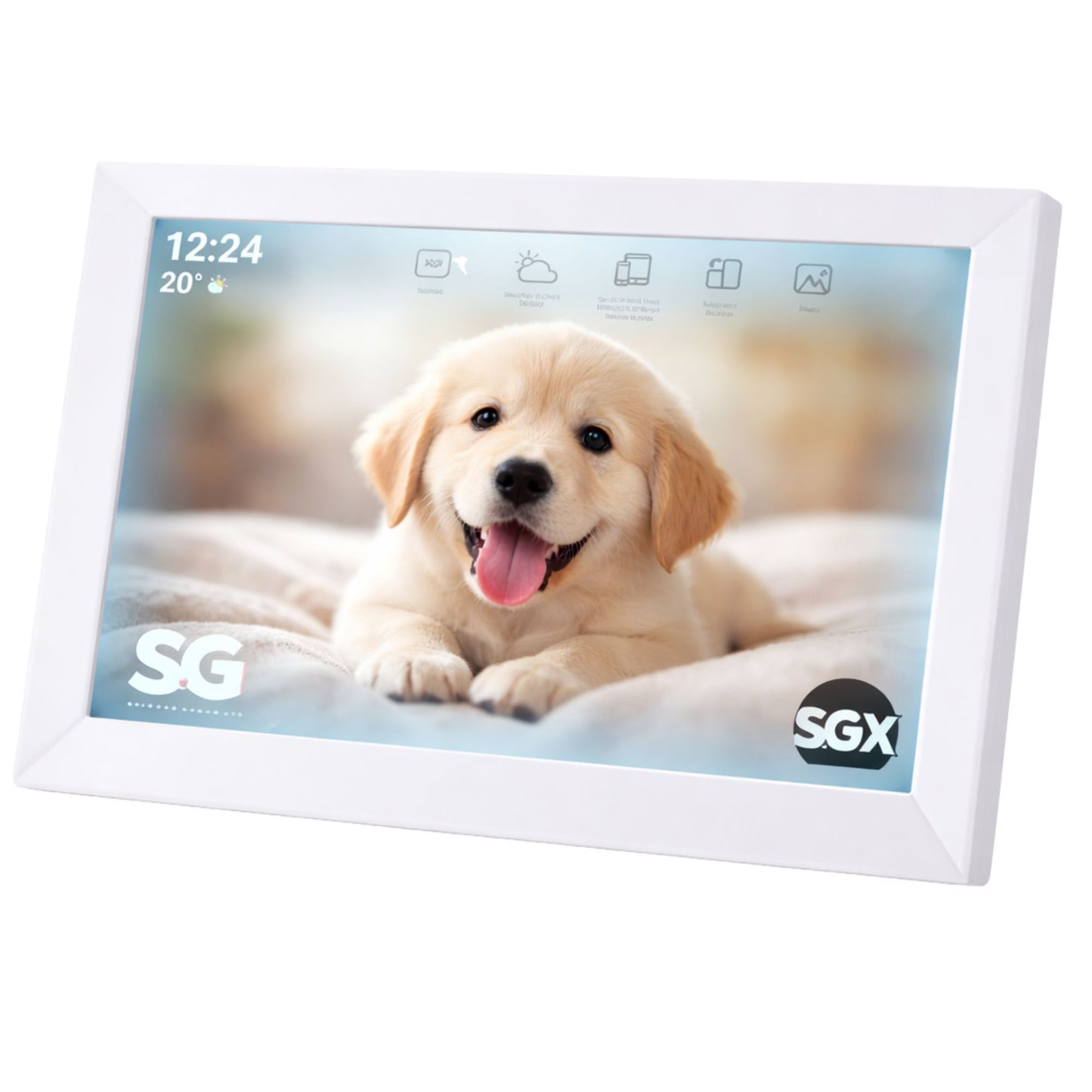 מסגרת התמונות הדיגיטלית SGX בגודל 10 אינץ' עם קישוריות Wi-Fi היא הדרך המושלמת להפיח חיים בזיכרונות המשפחתיים, המאפשרת שיתוף תמונות וסרטונים מרחוק היישר מהסמארטפון אל הסלון.