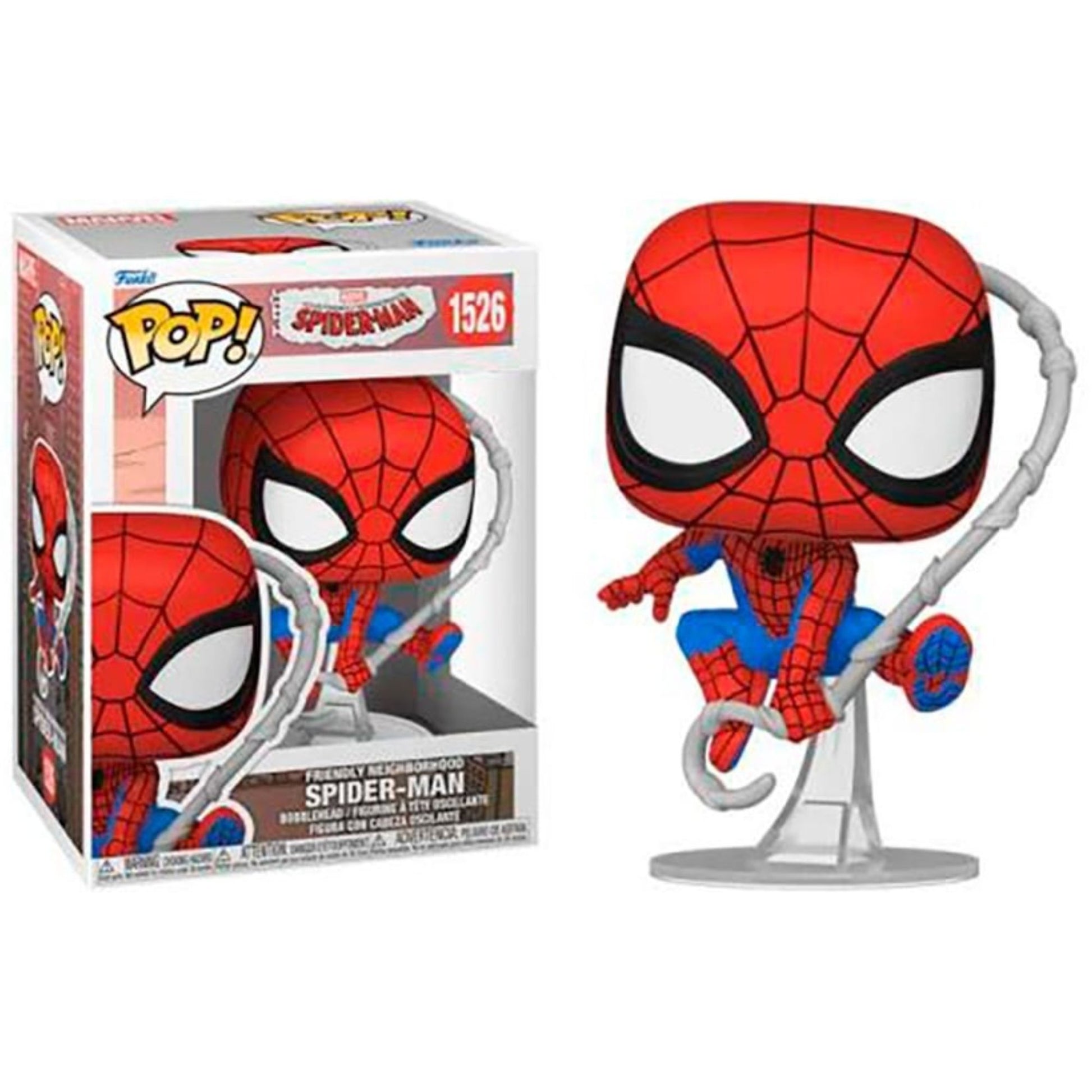 בובת ה-!Funko Pop של 'ספיידרמן השכן הידידותי' (Friendly Neighborhood Spider-Man) היא פריט אספנות נוסטלגי ומרגש, המנציח את הופעתו האייקונית של גיבור העל האהוב כפי שזכור מהמסך הגדול.