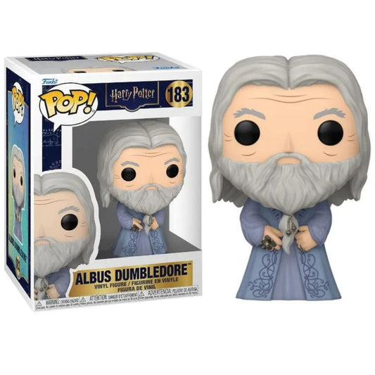 "בובת ה-!Funko Pop של אלבוס דמבלדור (Albus Dumbledore) היא פריט אספנות מלא הוד וקסם, המנציח את דמותו של המנהל האגדי של הוגוורטס ואחד הקוסמים הגדולים בכל הזמנים.
