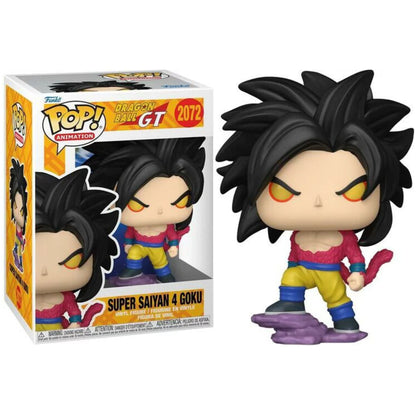 בובת ה-!Funko Pop של סופר סאיין 4 גוקו (Super Saiyan 4 Goku) היא פריט אספנות עוצמתי המביא לידי ביטוי את אחת הטרנספורמציות הפראיות והמרשימות ביותר מסדרת הדרגון בול GT.