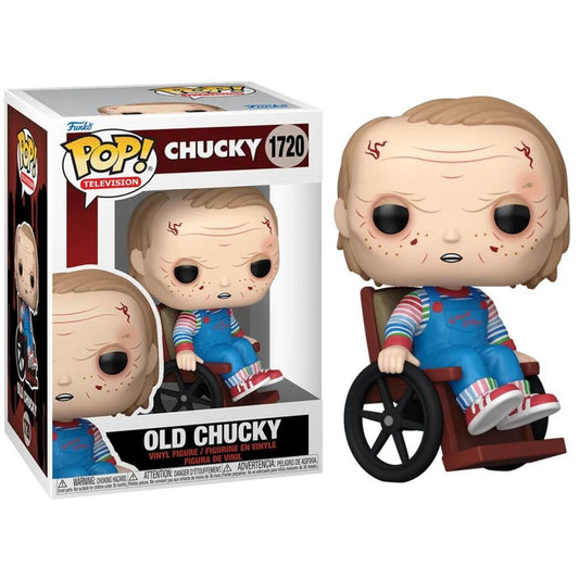 בובת ה-!Funko Pop של צ'אקי 'הזקן' (Old Chucky) היא פריט אספנות מטריד ומרתק, המציג את הבובה הרצחנית במראה בלוי ומצולק המעיד על ההיסטוריה הארוכה והעקובה מדם של הדמות.