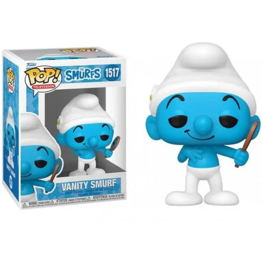 בובת ה-!Funko Pop של 'גנדרני' (Vanity Smurf) היא פריט אספנות מקסים ומשעשע, הלוכדת בצורה מושלמת את האופי המאוהב בעצמו של הדרדס הכי מטופח בכפר.