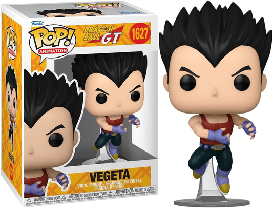 בובת ה-!Funko Pop של וג'יטה (Vegeta) מסדרת ה-Dragon Ball GT היא פריט אספנות מרשים המציג את נסיך הסאיינים במראהו המבוגר והייחודי מפרק הסיום של העלילה הקלאסית.