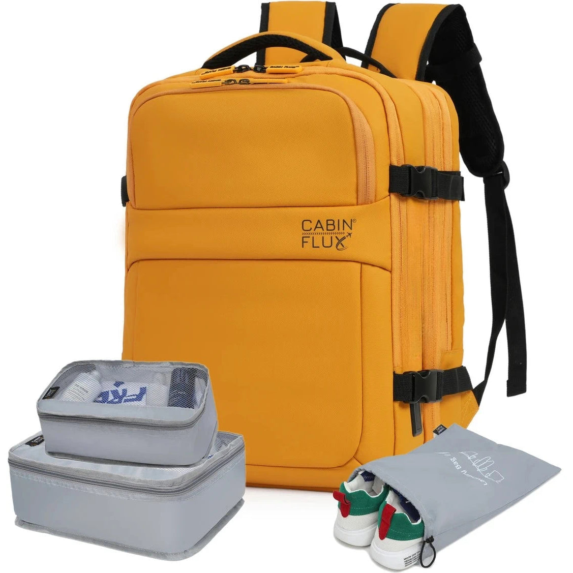 תיק עלייה למטוס ICONIC מתרחב צהוב CABIN FLUX