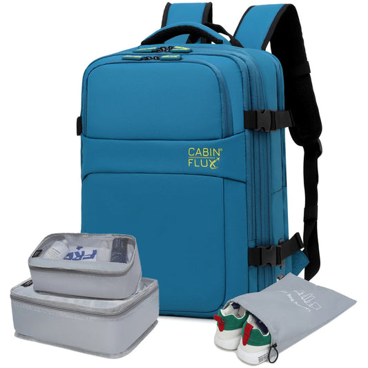 תיק העלייה למטוס המתרחב Cabin Flux Iconic הוא הפתרון המושלם לנוסעים המחפשים מקסימום נפח אחסון במימדים תקניים, המשלב מראה קלאסי עם מערכת ארגון פנימית חכמה הכוללת קוביות אריזה ייעודיות.