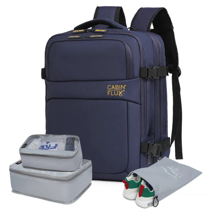 תיק העלייה למטוס המתרחב Cabin Flux Iconic הוא הפתרון המושלם לנוסעים המחפשים מקסימום נפח אחסון במימדים תקניים, המשלב מראה קלאסי עם מערכת ארגון פנימית חכמה הכוללת קוביות אריזה ייעודיות