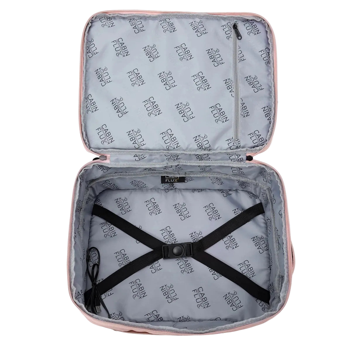 תיק עליה למטוס מתרחב כולל קוביות אריזה Cabin Flux Iconic ורוד