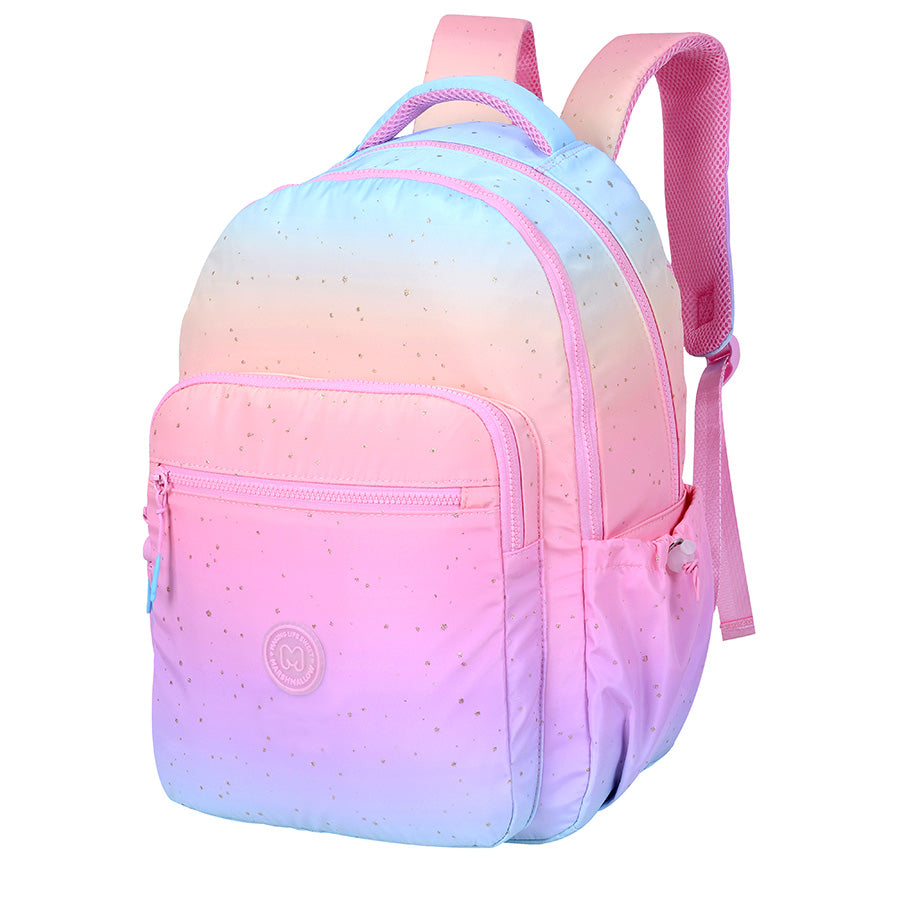 תיק גב ארגונומי 2 תאים עם כיס קדמי כפול Marshmallow צבעוני