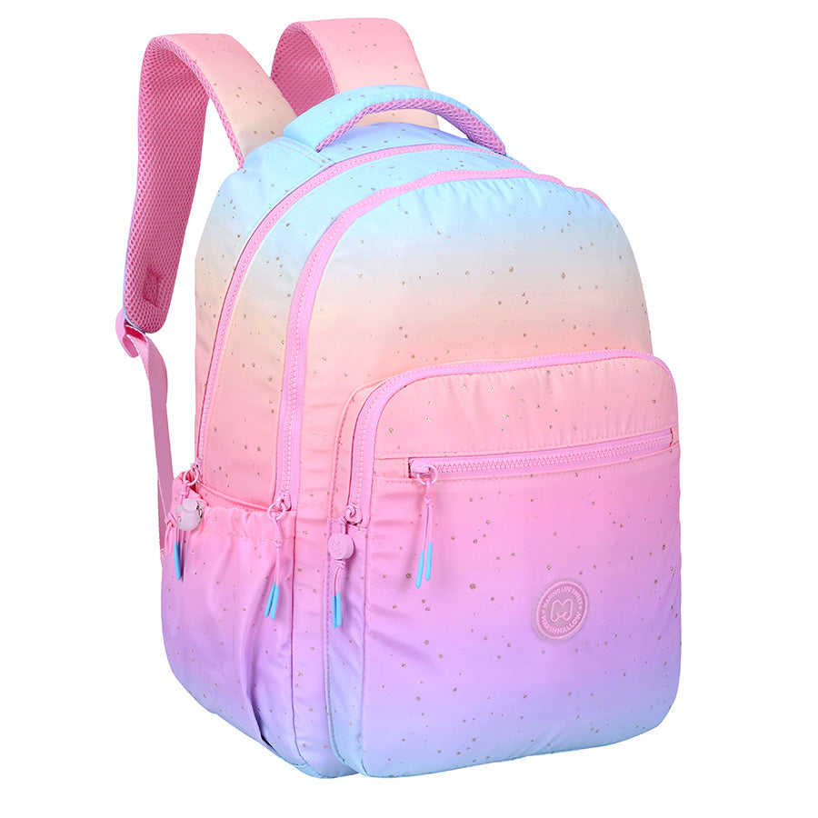 תיק גב ארגונומי 2 תאים עם כיס קדמי כפול Marshmallow צבעוני