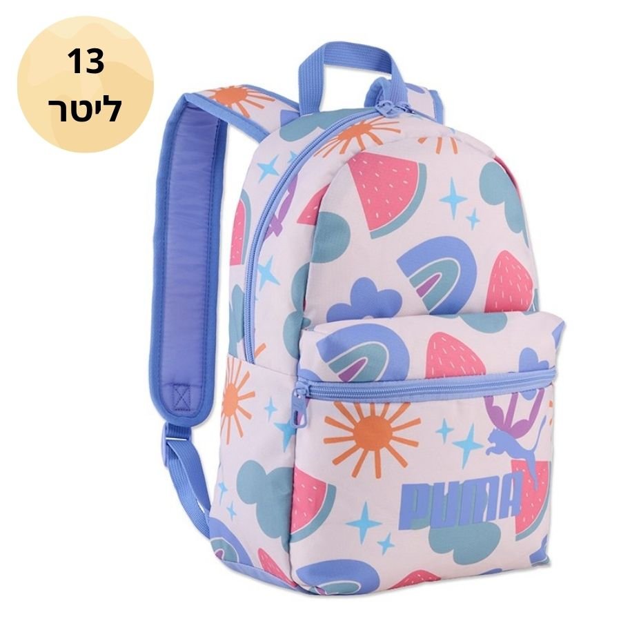 תיק גב ורוד מאויר של Puma