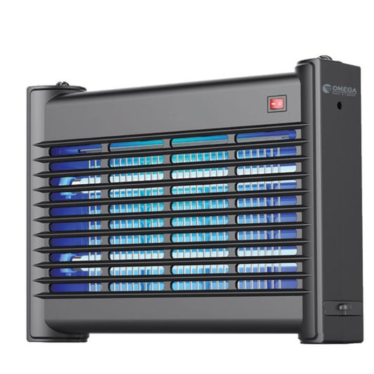 קטלן יתושים אלקטרוני 16 וואט נורת OMEGA ZERO IK218B-2X8W T5