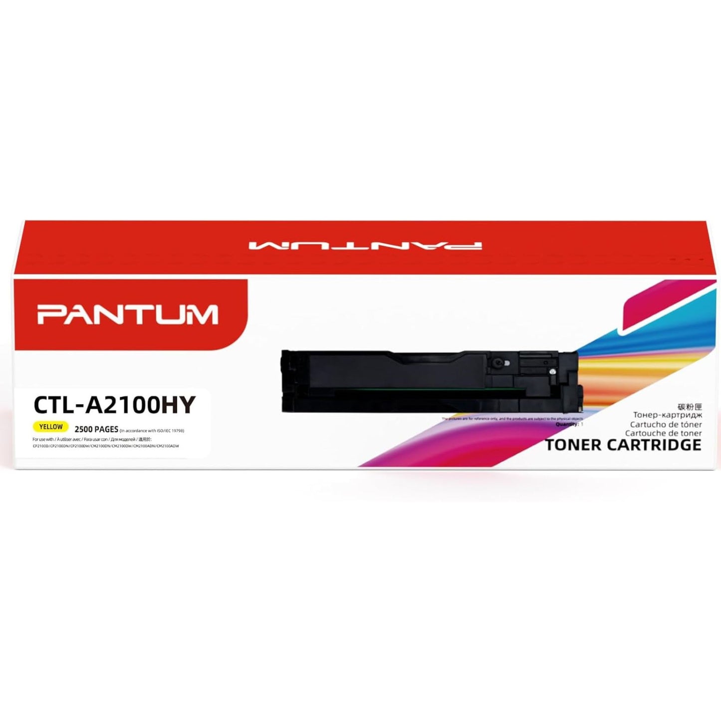 טונר ה-Pantum CTLA2100HY בצבע צהוב הוא הבחירה האידיאלית להדפסה צבעונית חיונית ומקצועית, המעניק שילוב של גוונים טבעיים והספק עבודה גבוה לחיסכון מרבי.