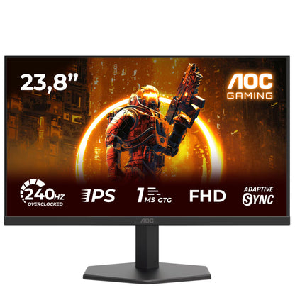 מסך הגיימינג AOC 24G11ZE הוא מכונת ביצועים טהורה המיועדת לגיימרים תחרותיים, המשלבת מהירות תגובה קיצונית עם איכות תמונה מרהיבה לחוויית משחק חלקה ללא פשרות